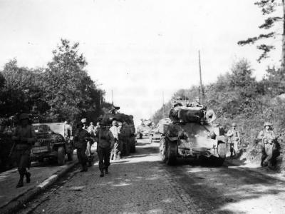 3rd Armored Division tank column Verviers 8 September 1944