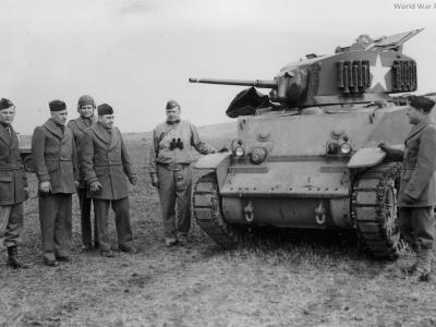 M5A1 at Camp Adair Oregon March 1943