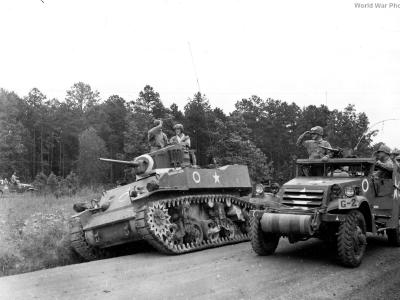 M5 and M3 at Camp Forrest Summer 1942