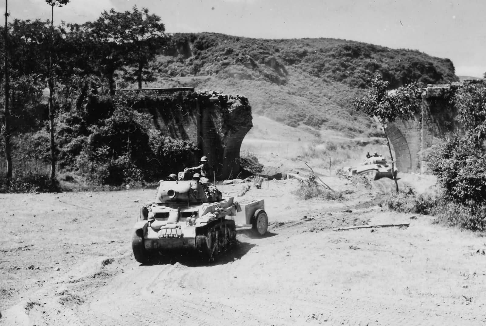 1st Armored Division M8 75mm HMC Pago Veiano Italy June 1944
