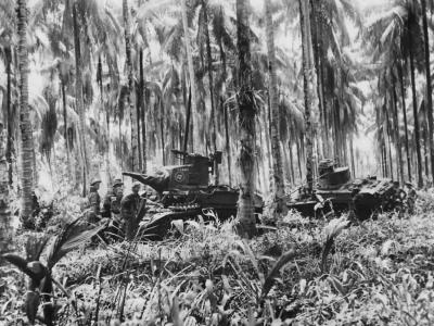 2 6 Australian Armored Regiment Mans M3 Stuart Tanks Near Buna