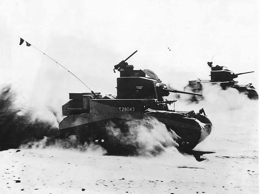 British M3 Stuart Tanks Of 8th King’s Royal Irish Hussars At Gazala 1942