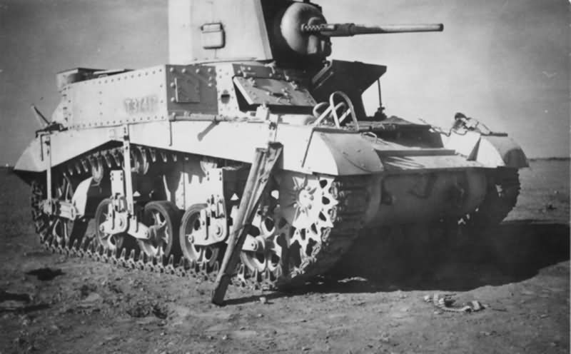 British M3 Stuart tank North Africa