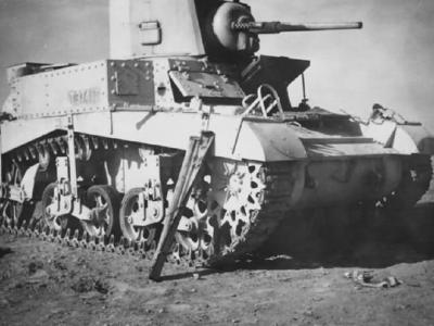 British M3 Stuart tank North Africa