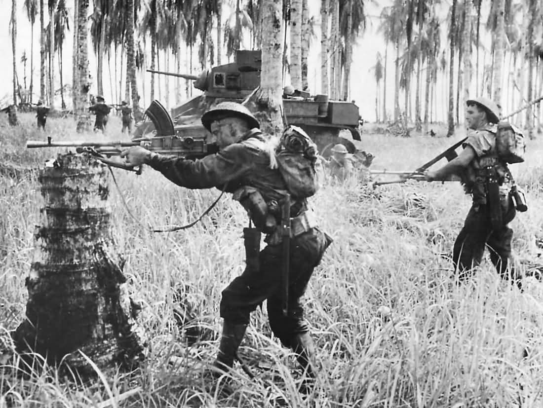 M3 Stuart Tank Supports 2 2th Battalion 2nd AIF Advance On Buna