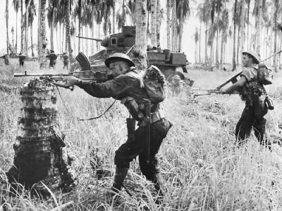 M3 Stuart Tank Supports 2 2th Battalion 2nd AIF Advance On Buna