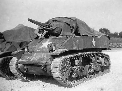 M5 Light Tanks In Field