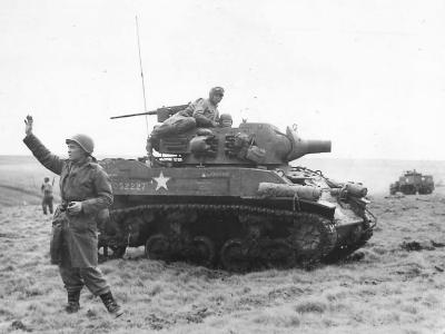 US Howitzer Motor Carriage M8 Scott Laxative England 1944