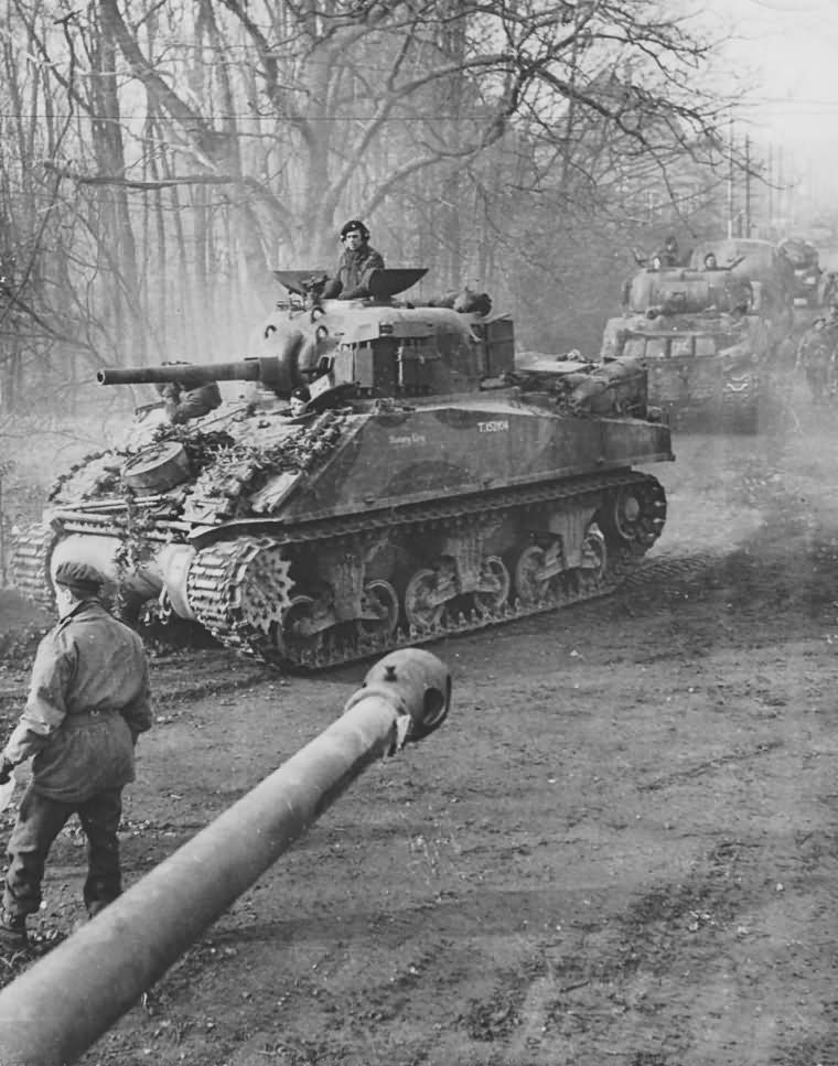 British Sherman Mk III near Goch and Calcar 18 February 1945