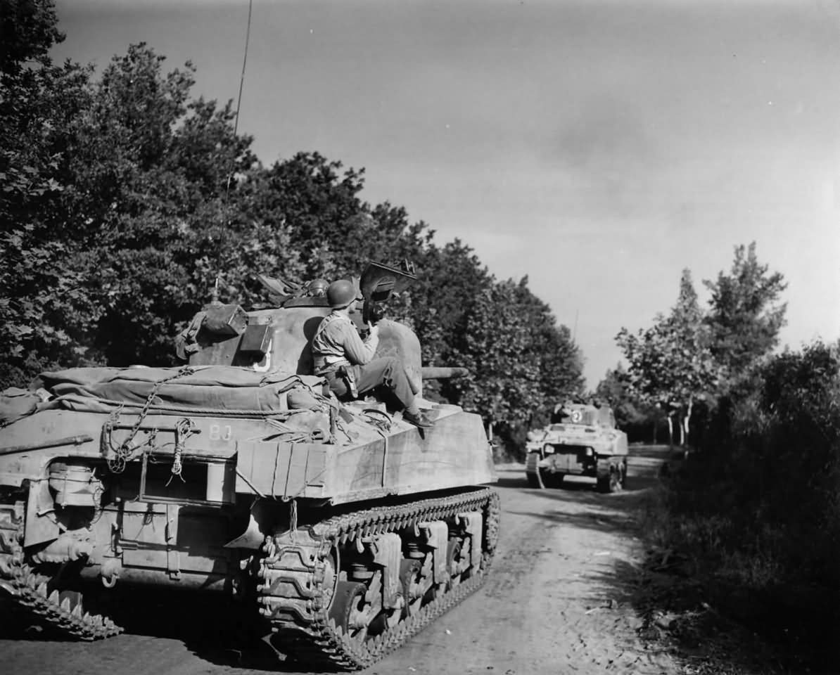 M4 Sherman Tanks near Rome 1944