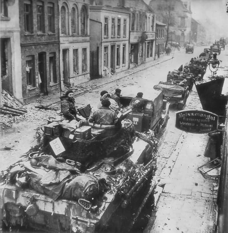 Sherman Firefly British Army Operation Plunder Wesel Germany 12 March 1945