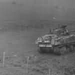 7th Armored Division M4 Sherman Tank Eisenborn Germany 1945
