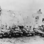 M4 Sherman tanks of the US 7th Army 1944