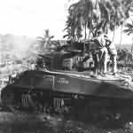 Marine M4 Sherman Medium Tanks Ready For Action