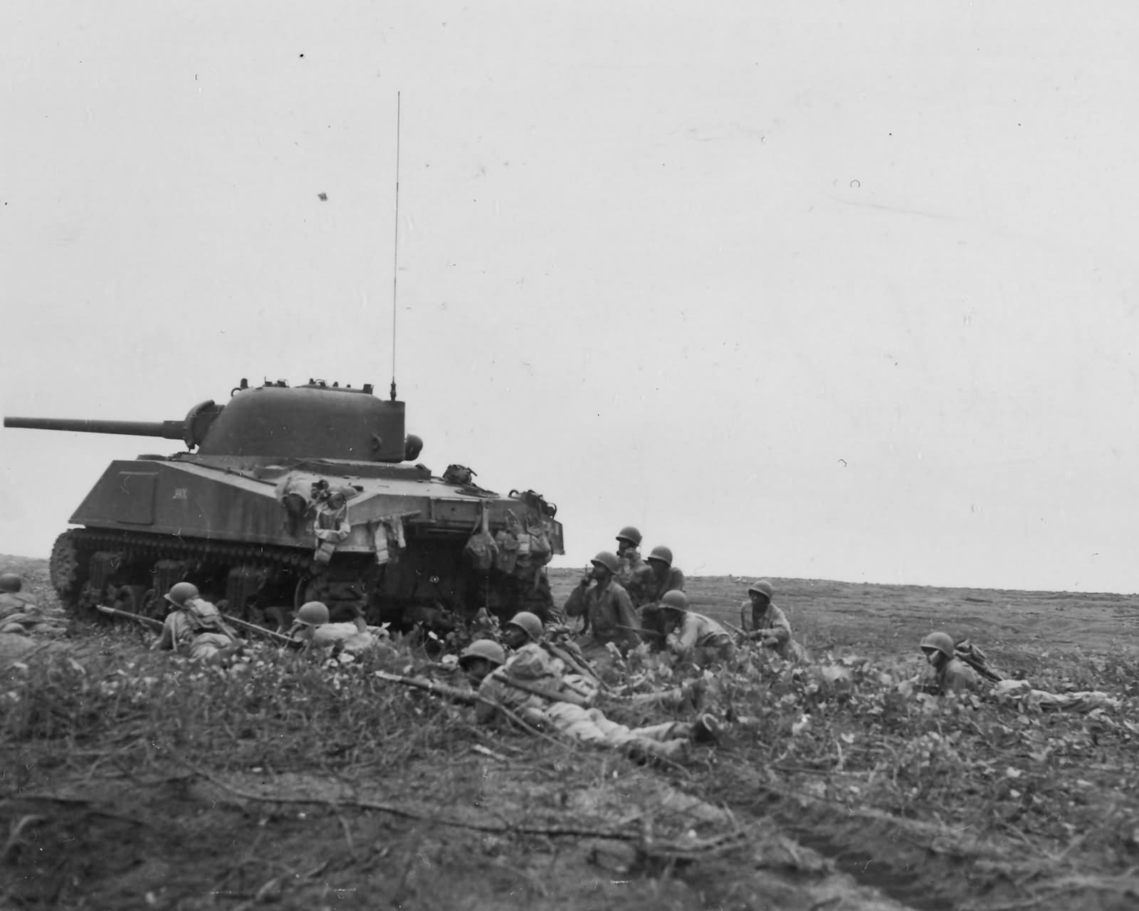 24th Infantry Regiment with M4 Sherman Fighting in Northern Solomons August 1944