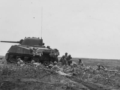 24th Infantry Regiment with M4 Sherman Fighting in Northern Solomons August 1944