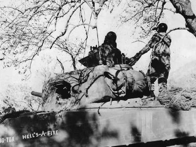 5th Army M4 Sherman Tank Hells A Fire near San Vittore Italy