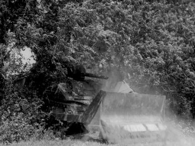 M4 Dozer Hedgerow Busting in Normandy 1944