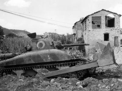M4A1 Sherman Dozer 16th Engineers Italy Gothic Line 1944