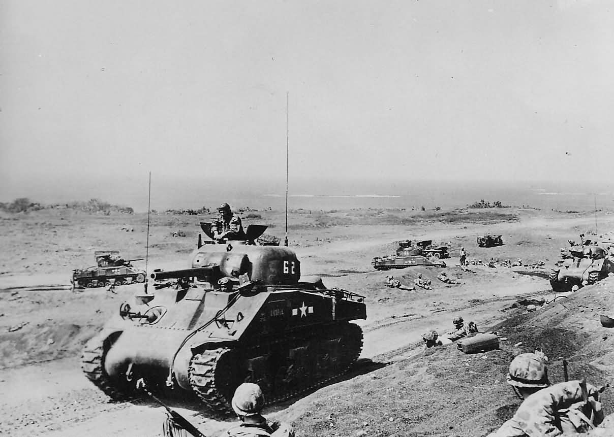 Marine M4A2 Sherman tank