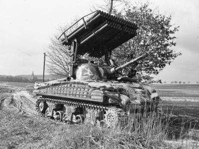 T34 Sherman Calliope Rocket Launcher 14th Armored Division 1945