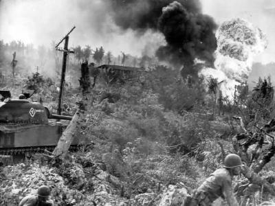 USMC M4 Sherman tank #4 Doot It Guam 1944
