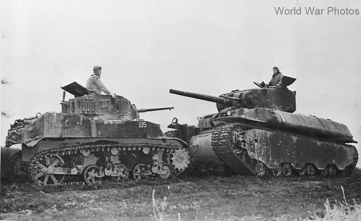 M5 and M6 tanks at Fort Knox 1943