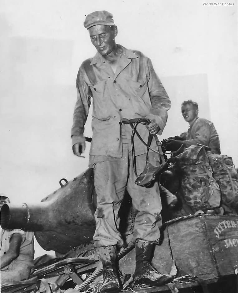 Gen Franklin C. Sibert on M8, New Guinea 1944