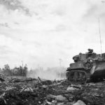 M8 of 77th Infantry Division in action Leyte December 1944