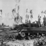 M8 Scott in action Biak 1944