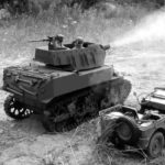 M8 during live fire test in training area