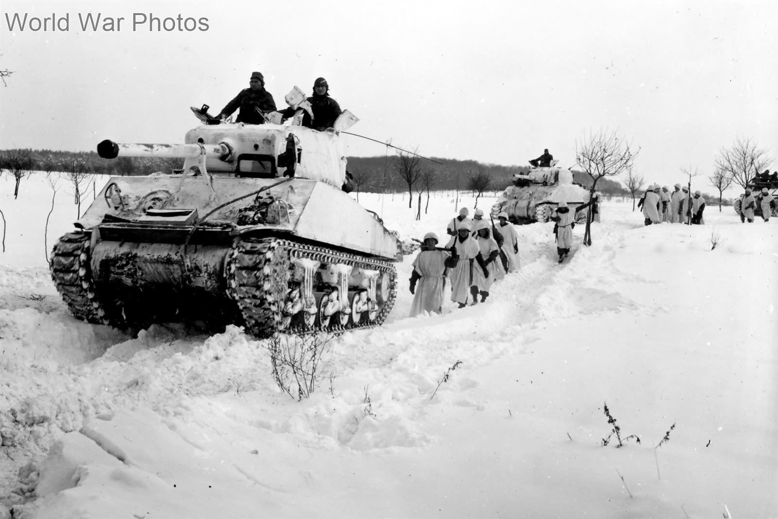 M4 Sherman in white camo