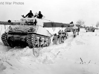 M4 Sherman in white camo