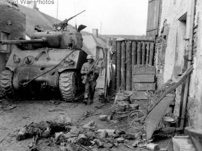 Knocked out U.S. M4A3(76)W