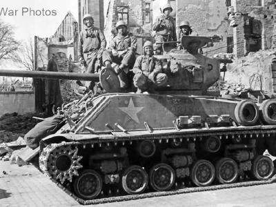 M4A3E8 of the 41st Tank Battalion, 11th Armored Division, 24 March 1945 Germany