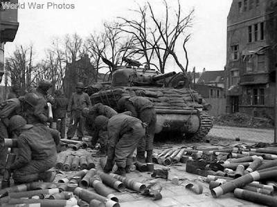 M4A3(105) of the 736th Tank Battalion Neuss 3 March 1945