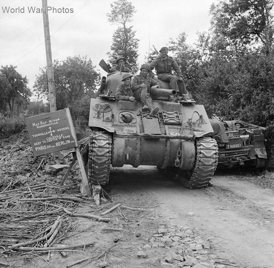 M4 of the 11th Armoured Division Normandy 11 June 1944