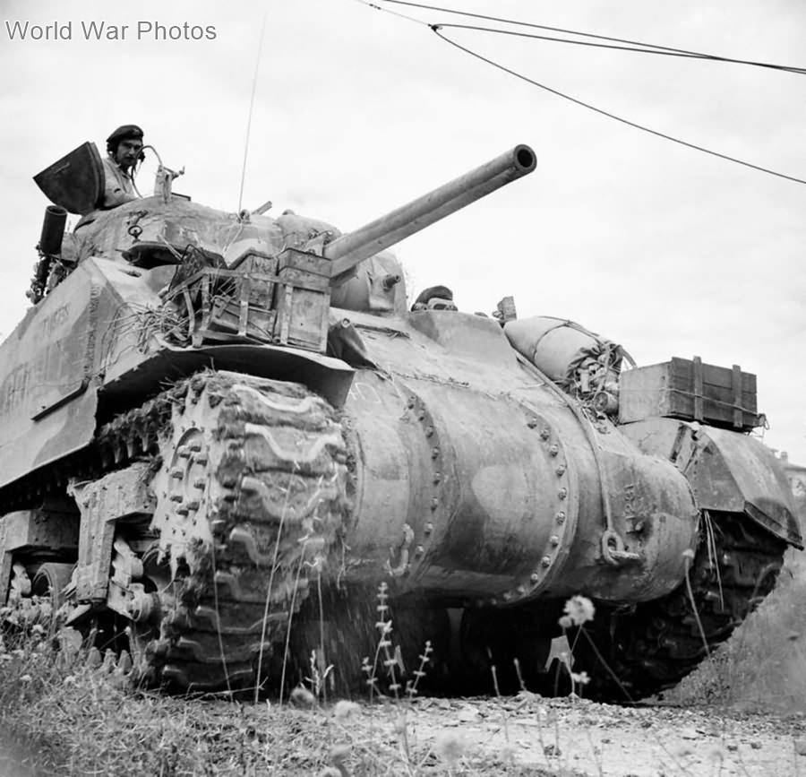 Sherman tank of 3rd Hussars