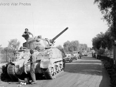 British Sherman tank