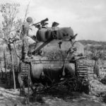 Knocked out M4A1 Sherman