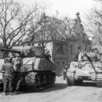 M4A3E2 and M4A3(76)W of the 37th Tank Battalion, 4th Armored Division, Germany 26 March 1945