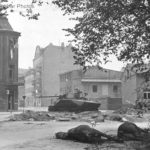 Destroyed Russsian Sherman, Berlin 1945