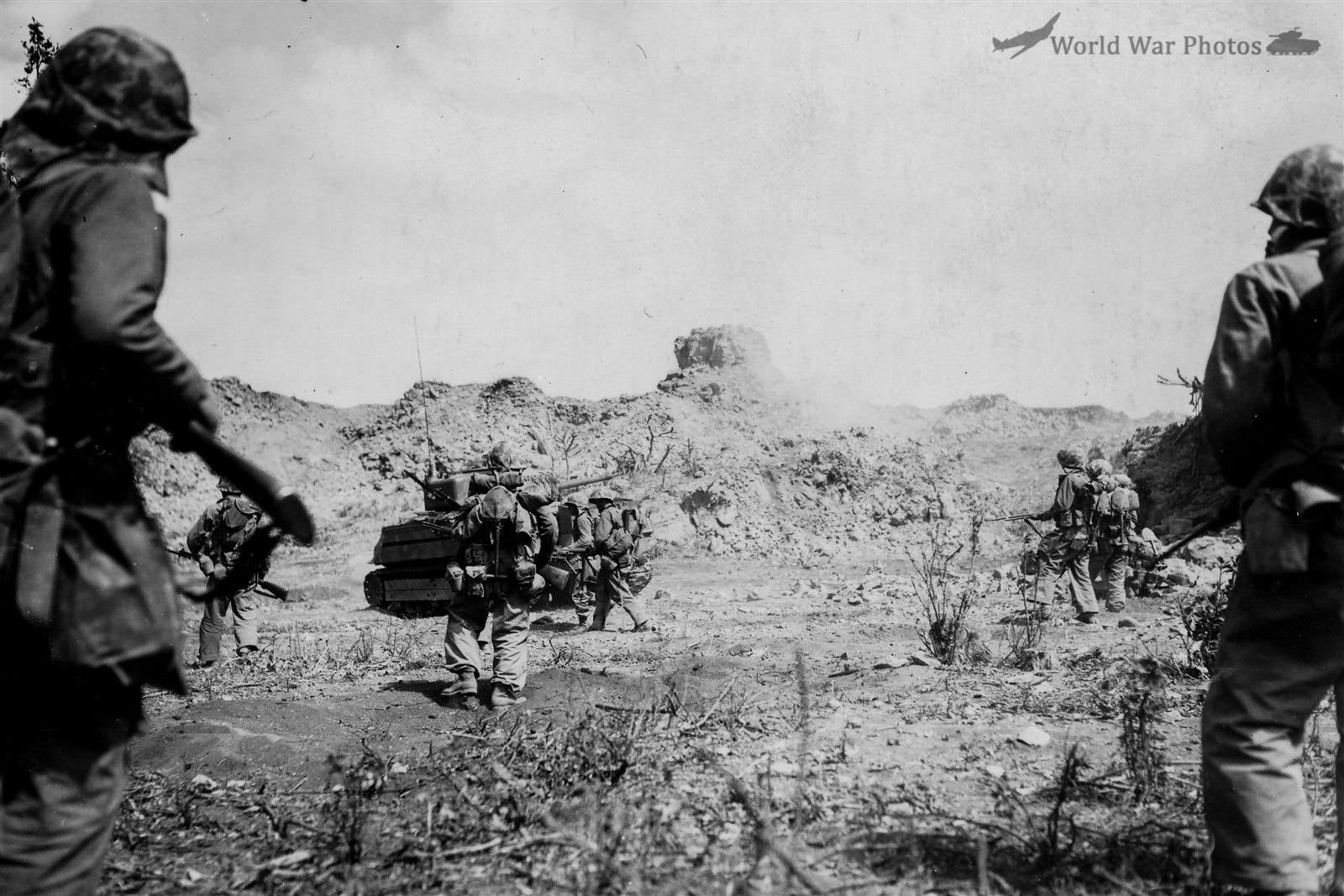 3-28th Marine Assault Against Japanese Defenses on Iwo Jima