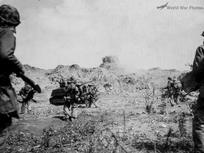 3-28th Marine Assault Against Japanese Defenses on Iwo Jima