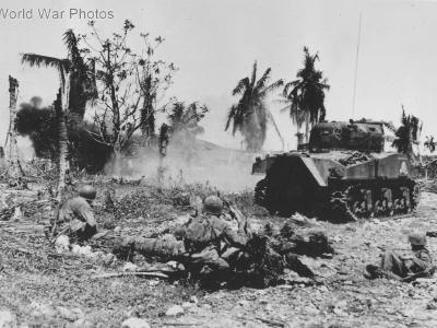 4th Marines M4A2 Sherman