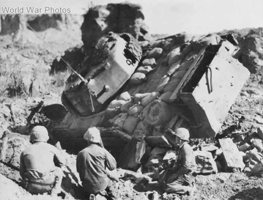 M4 named Lucky of 5th Marines Tank Battalion Iwo jima