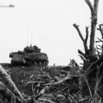 Crispy Marine M4 Sherman Flame Tank on Iwo Jima