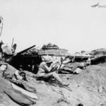 Japanese Aircraft Wreck on Iwo Jima Marine M4 Cyuzie 36 1945