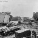 M4A1 and LSTs Lae, New Guinea 10 April 1944