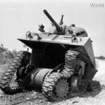 Destroyed M4 in Borgo Sabotino, Italy May 1944 3